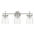 Craftmade Connell 3 Light 22" Wide Vanity Light Brushed Polished Nickel