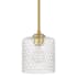 Craftmade Claire 7" Wide Mini Pendant Satin Brass