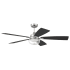 Craftmade Chandler 52" 5 Blade Indoor Smart LED Ceiling Fan Polished Nickel