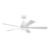 Craftmade McCoy 52" 5 Blade Indoor LED Ceiling Fan White