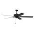 Craftmade Outdoor Super Pro 60 60" 5 Blade Indoor / Outdoor Ceiling Fan Flat Black