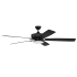 Craftmade Super Pro 60" 5 Blade LED Indoor Ceiling Fan with Wall Control Flat Black / Greywood