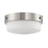 Craftmade Oak Street 2 Light 13" Wide Flush Mount Bowl Ceiling Fixture Brushed Polished Nickel