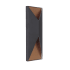 Craftmade Peak 14" LED Outdoor Wall Sconce - ADA Compliant Matte Black / Satin Brass