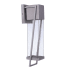 Craftmade Bryce 20" Tall LED Outdoor Wall Sconce with Water Glass Shade Brushed Titanium