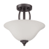 Craftmade Northlake 2 Light Semi-Flush Ceiling Fixture / Converts to Pendant Aged Bronze