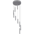 Craftmade Lexi 9 Light 11-7/8" Wide Integrated LED Multi Light Pendant Chrome