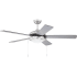 Craftmade Nikia 52" 5 Blade Indoor Ceiling Fan - Blades and Light Kit Included Brushed Polished Nickel