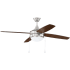 Craftmade Phaze 4 52" 4 Blade LED Indoor Ceiling Fan Brushed Polished Nickel / Dark Wood