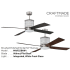 Brushed Polished Nickel Reversible Blade Options