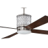 Brushed Polished Nickel with Walnut Side of Blades