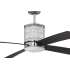 Brushed Polished Nickel with Flat Black Side of Blades
