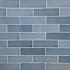 Cruz Bay Studio Bedouin - 4" x 12" Brick Wall Tile - Glossy Visual - Sold by Carton (9.9 SF/Carton) Blue Gloss