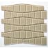 Cruz Bay Studio Ripple - 11" x 12" Block Random Wall Tile - Glossy, Matte Visual - Sold by Carton (10.56 SF/Carton) Mojave Gloss