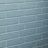 Cruz Bay Studio 2 inch x 8 inch Glass - 2" x 8" Brick Wall Tile - Glossy Visual - Sold by Carton (13.2 SF/Carton) Aqua Blue Gloss