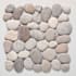 Cruz Bay Studio Classic Pebble - 11" x 11" Pebble and Rock Floor and Wall Tile - Matte Visual - Sold by Carton (9.62 SF/Carton) Grey / White / Tan Natural