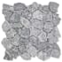 Cruz Bay Studio Fit Mosaic - 11" x 11" Pebble and Rock Floor and Wall Tile - Tumbled Visual - Sold by Carton (9.28 SF/Carton) Ash Grey