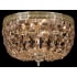 Crystorama Lighting Group Ceiling Mount 2 Light 10" Wide Flush Mount Bowl Ceiling Fixture with Handcut Crystal Accents Aged Brass