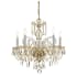 Crystorama Lighting Group Traditional Crystal 5 Light 22" Wide Crystal Chandelier with Swarovski Strass Crystal Accents Polished Brass