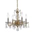 Crystorama Lighting Group Traditional Crystal 4 Light 15" Wide Crystal Pendant with Swarovski Strass Crystal Accents Polished Brass