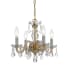 Crystorama Lighting Group Traditional Crystal 4 Light 15" Wide Crystal Pendant with Swarovski Spectra Crystal Accents Polished Brass
