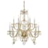 Crystorama Lighting Group Traditional Crystal 12 Light 31" Wide Crystal Chandelier with Swarovski Strass Crystal Accents Polished Brass