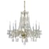Crystorama Lighting Group Traditional Crystal 8 Light 26" Wide Crystal Chandelier with Swarovski Strass Crystal Accents Polished Brass