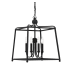 Crystorama Lighting Group Sylvan 4 Light 16" Wide Taper Candle Pendant Black Forged