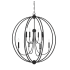 Crystorama Lighting Group Sylvan 8 Light 40" Wide Taper Candle Chandelier Black Forged