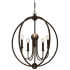 Crystorama Lighting Group Sylvan 5 Light 23" Wide Globe Chandelier Dark Bronze