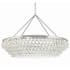 Crystorama Lighting Group Calypso 8 Light 40" Wide Chandelier with Clear Glass Accents Polished Chrome