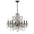Crystorama Lighting Group Butler 8 Light 26" Wide Crystal Chandelier with Swarovski Spectra Crystal Accents English Bronze