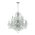 Crystorama Lighting Group Imperial 12 Light 30" Wide Crystal Chandelier with Swarovski Strass Crystal Accents Polished Chrome