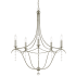 Crystorama Lighting Group Metro 5 Light 28" Wide Taper Candle Chandelier with Clear Glass Bead Accents Antique Silver