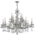 Crystorama Lighting Group Maria Theresa 12 Light 30" Wide Crystal Chandelier with Italian Crystal Accents Polished Chrome