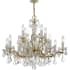 Crystorama Lighting Group Maria Theresa 12 Light 30" Wide Crystal Chandelier with Swarovski Spectra Crystal Accents Gold