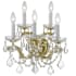 Crystorama Lighting Group Maria Theresa 5 Light 16" Tall Wall Sconce with Swarovski Strass Crystal Accents Gold