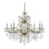 Crystorama Lighting Group Maria Theresa 9 Light 26" Wide Crystal Chandelier with Hand Cut Crystal Accents Gold