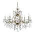 Crystorama Lighting Group Maria Theresa 9 Light 26" Wide Crystal Chandelier with Swarovski Strass Crystal Accents Gold