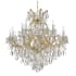 Crystorama Lighting Group Maria Theresa 19 Light 38" Wide Crystal Candle Style Chandelierwith with Italian Crystal Accents Gold