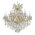 Crystorama Lighting Group Maria Theresa 19 Light 38" Wide Crystal Candle Style Chandelier with Swarovski Spectra Crystal Accents Gold