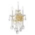 Crystorama Lighting Group Maria Theresa 3 Light 23" Tall Wall Sconce with Swarovski Spectra Crystal Accents Gold