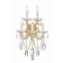 Crystorama Lighting Group Maria Theresa 5 Light 24" Tall Wall Sconce with Hand Cut Crystal Accents Gold