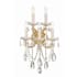 Crystorama Lighting Group Maria Theresa 5 Light 24" Tall Wall Sconce with Swarovski Spectra Crystal Accents Gold
