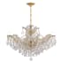 Crystorama Lighting Group Maria Theresa 6 Light 27" Wide Crystal Chandelier with Swarovski Strass Crystal Accents Gold