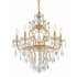 Crystorama Lighting Group Filmore 6 Light 23" Wide Crystal Chandelier with Hand cut Crystal Accents Antique Gold
