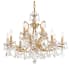 Crystorama Lighting Group Filmore 29" Wide 12 Light Crystal Candle Style Chandelier Antique Gold