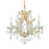 Crystorama Lighting Group Maria Theresa 4 Light 17" Wide Crystal Pendant with Italian Crystal Accents Gold