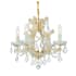 Crystorama Lighting Group Maria Theresa 4 Light 17" Wide Crystal Pendant with Hand Cut Crystal Accents Gold