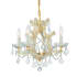 Crystorama Lighting Group Maria Theresa 4 Light 17" Wide Crystal Pendant with Swarovski Spectra Crystal Accents Gold